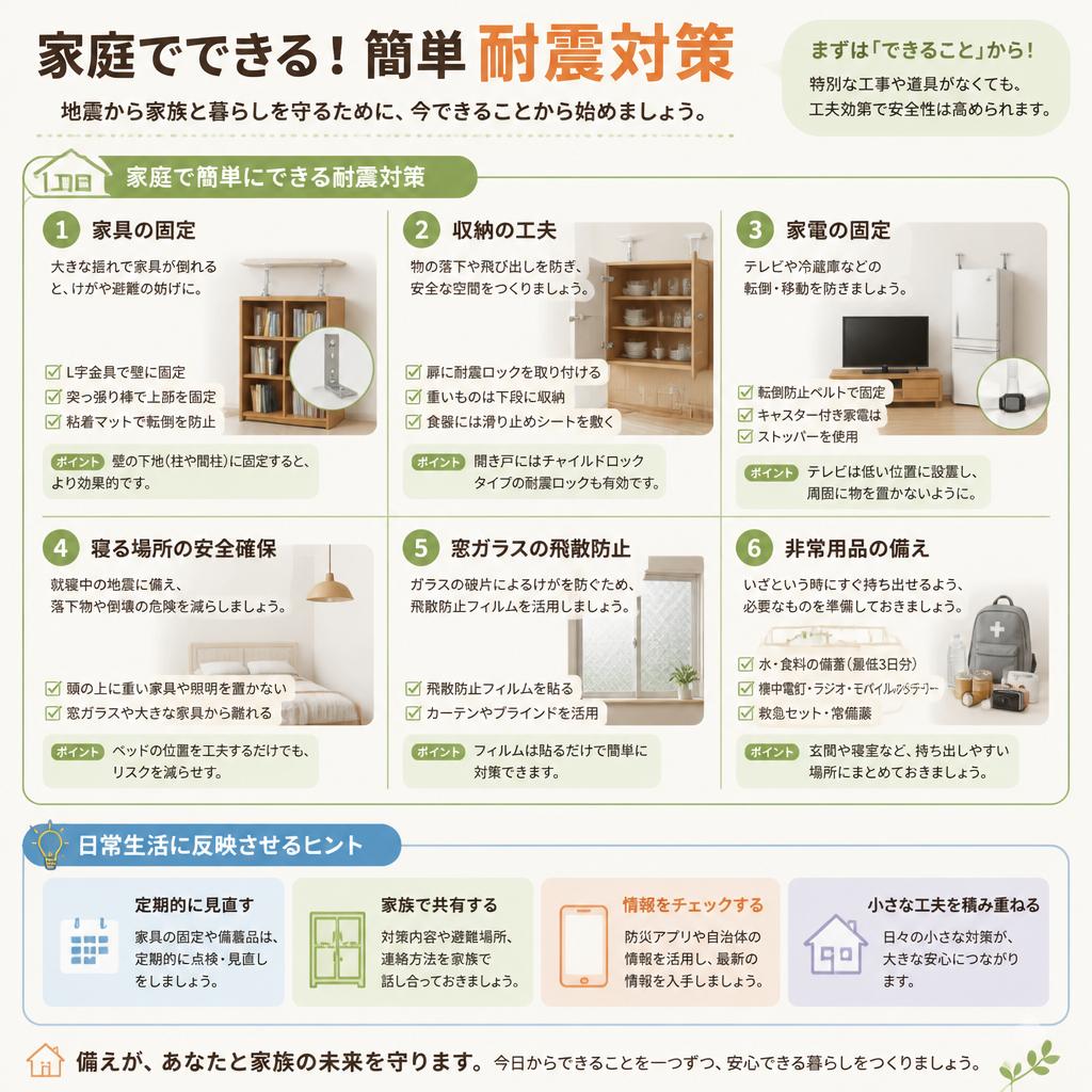 4. 家庭でできる耐震対策