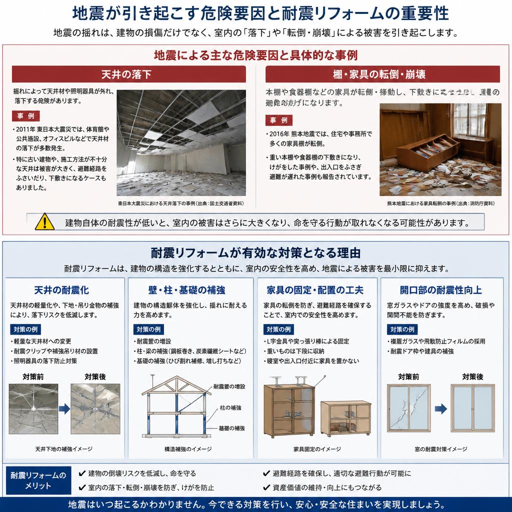 地震によるリスクと対策