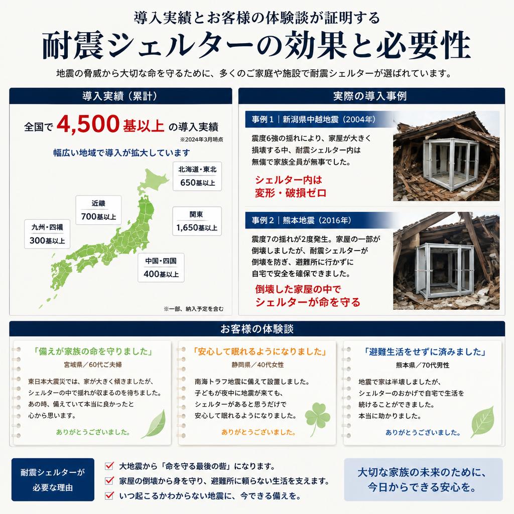 実績とお客様の声