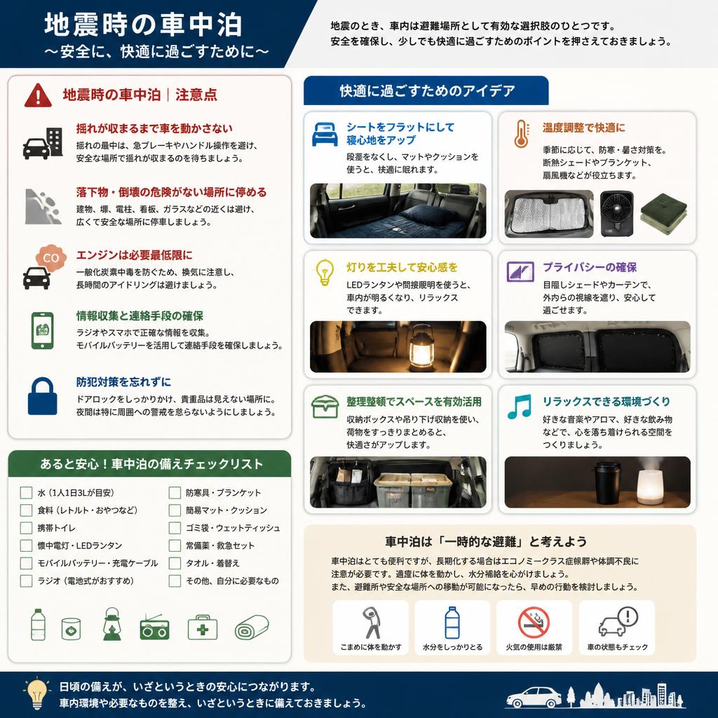 4. 車中泊の準備