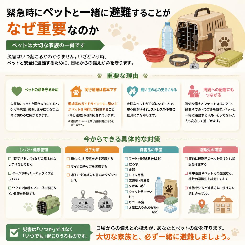 2. ペット同行避難の必要性
