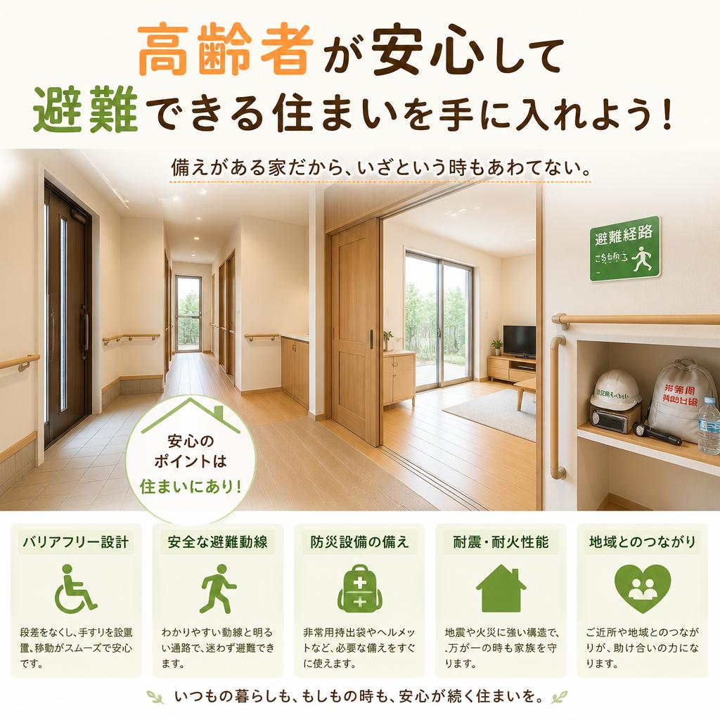 高齢者が安心して避難できる住まいを手に入れよう！ミホ工業　耐震