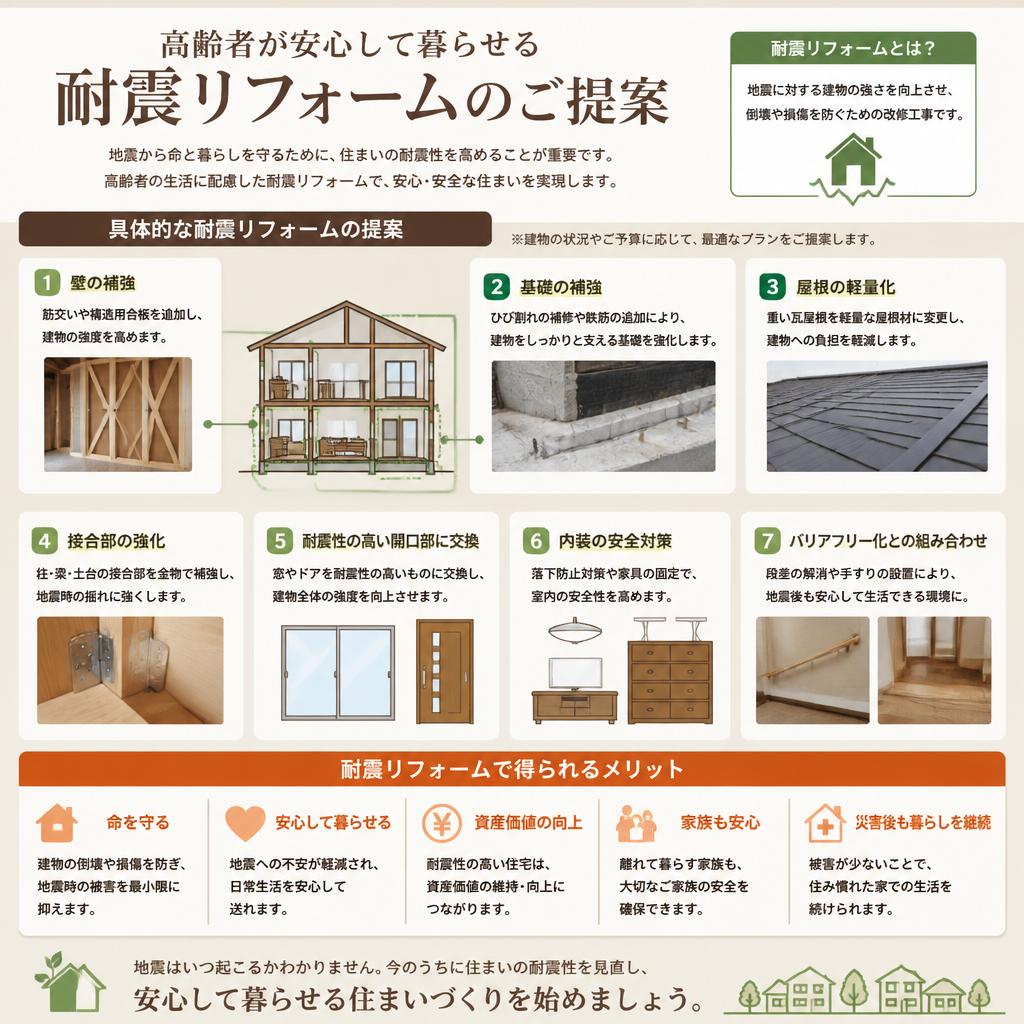 耐震リフォームで安全性向上