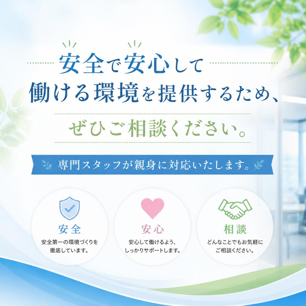 お気軽にお問い合わせを！