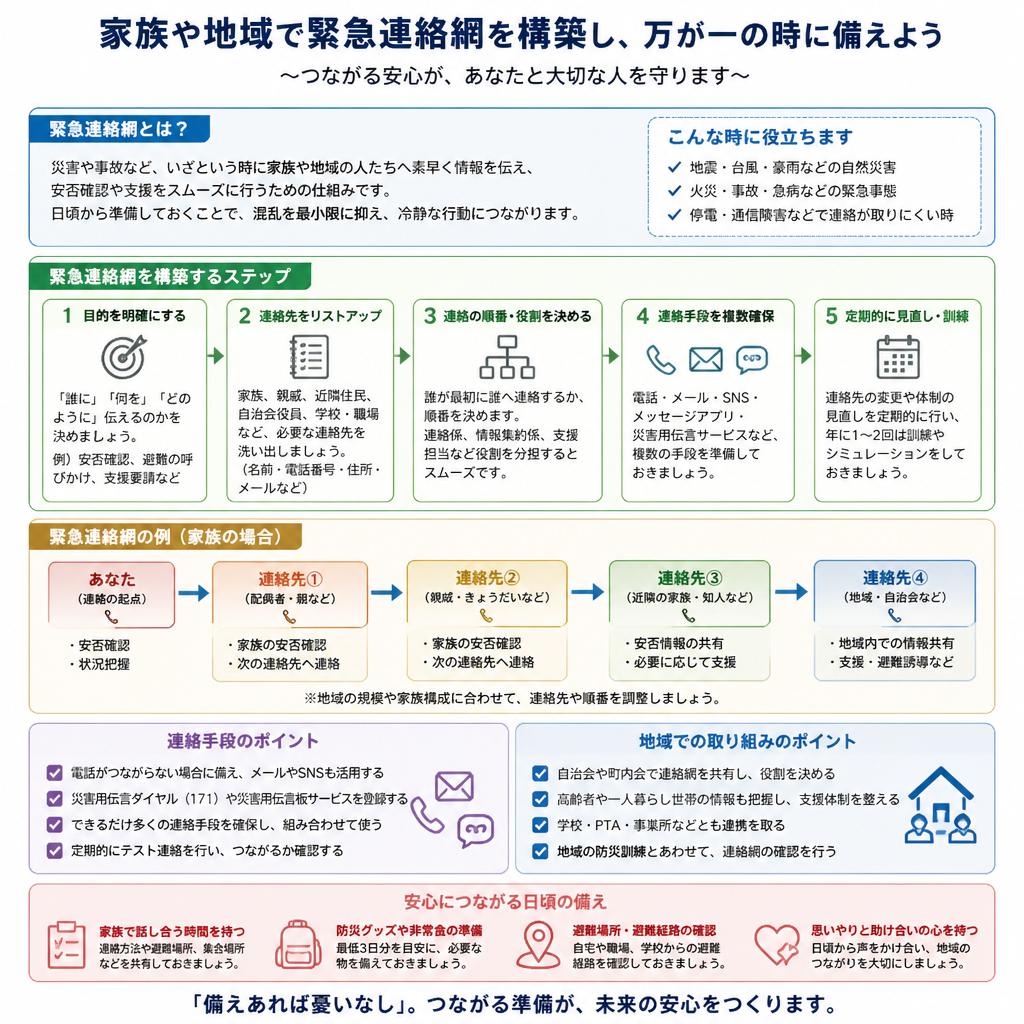 緊急連絡網の構築方法