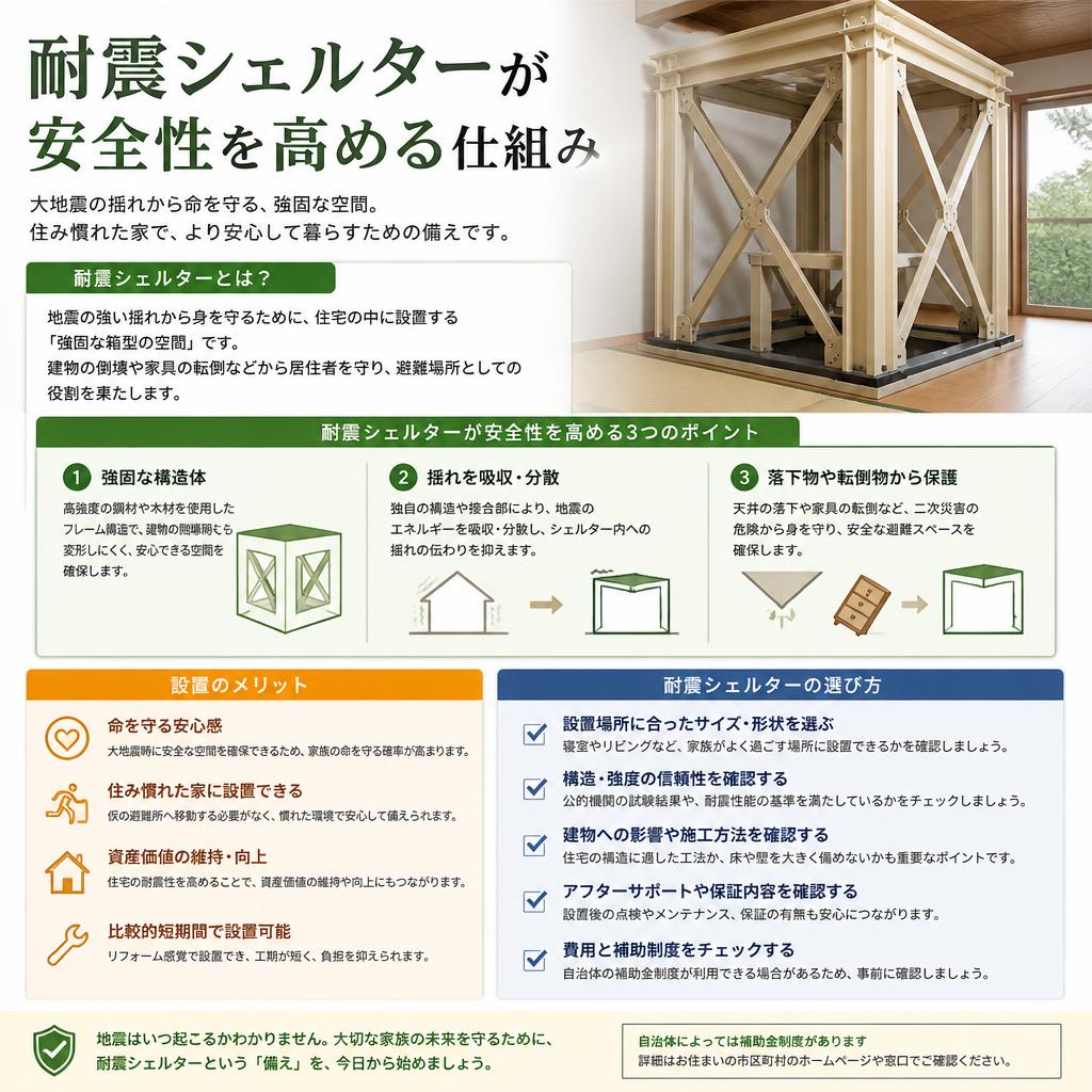 耐震シェルターの必要性