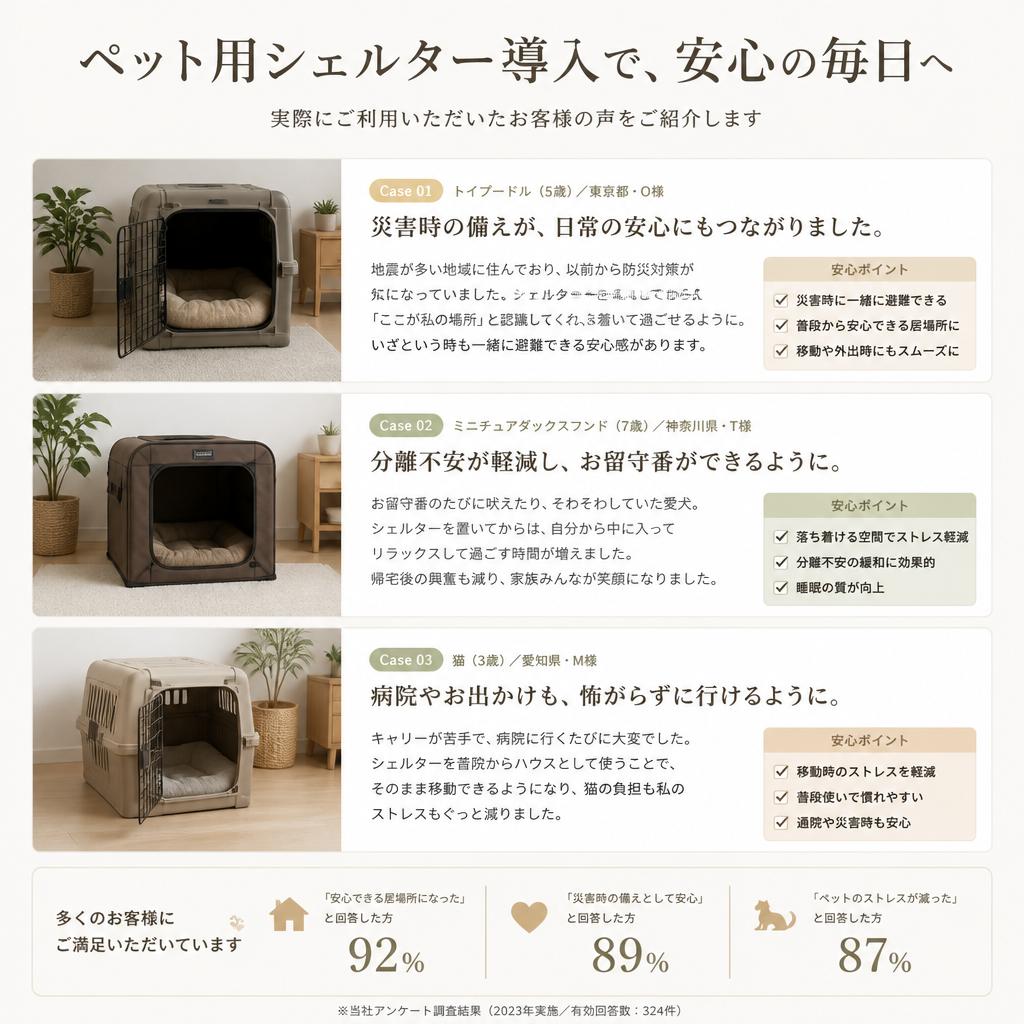 実績とお客様の声