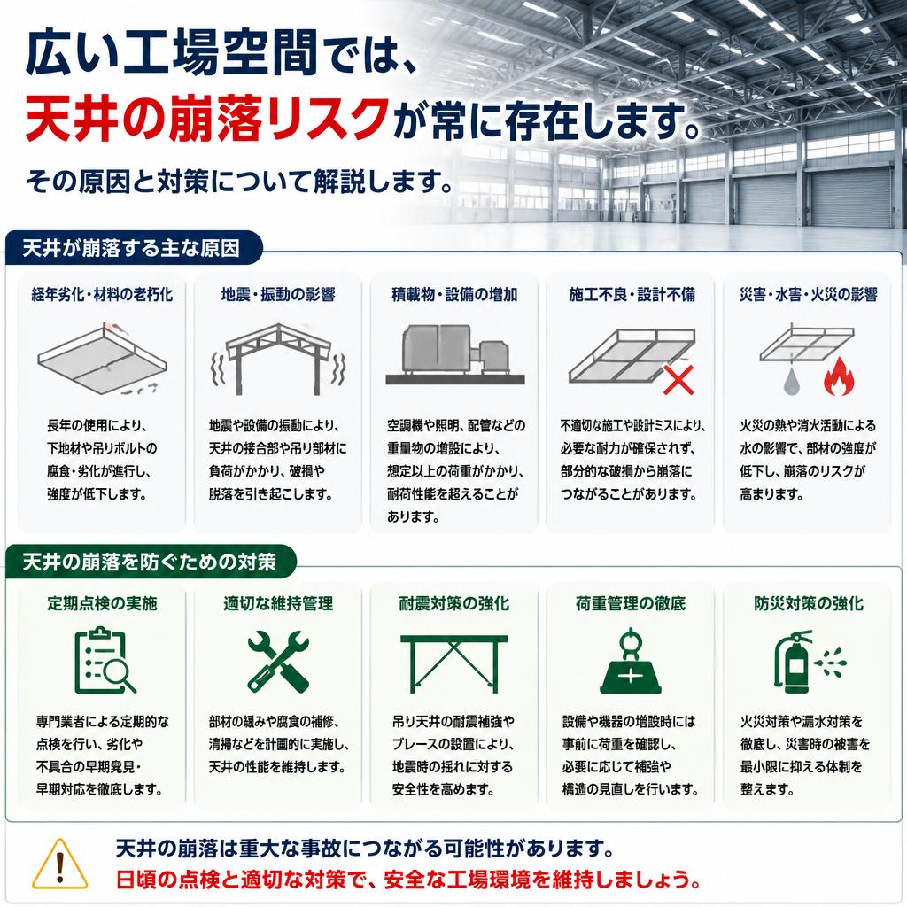 2. 天井崩落の危険性