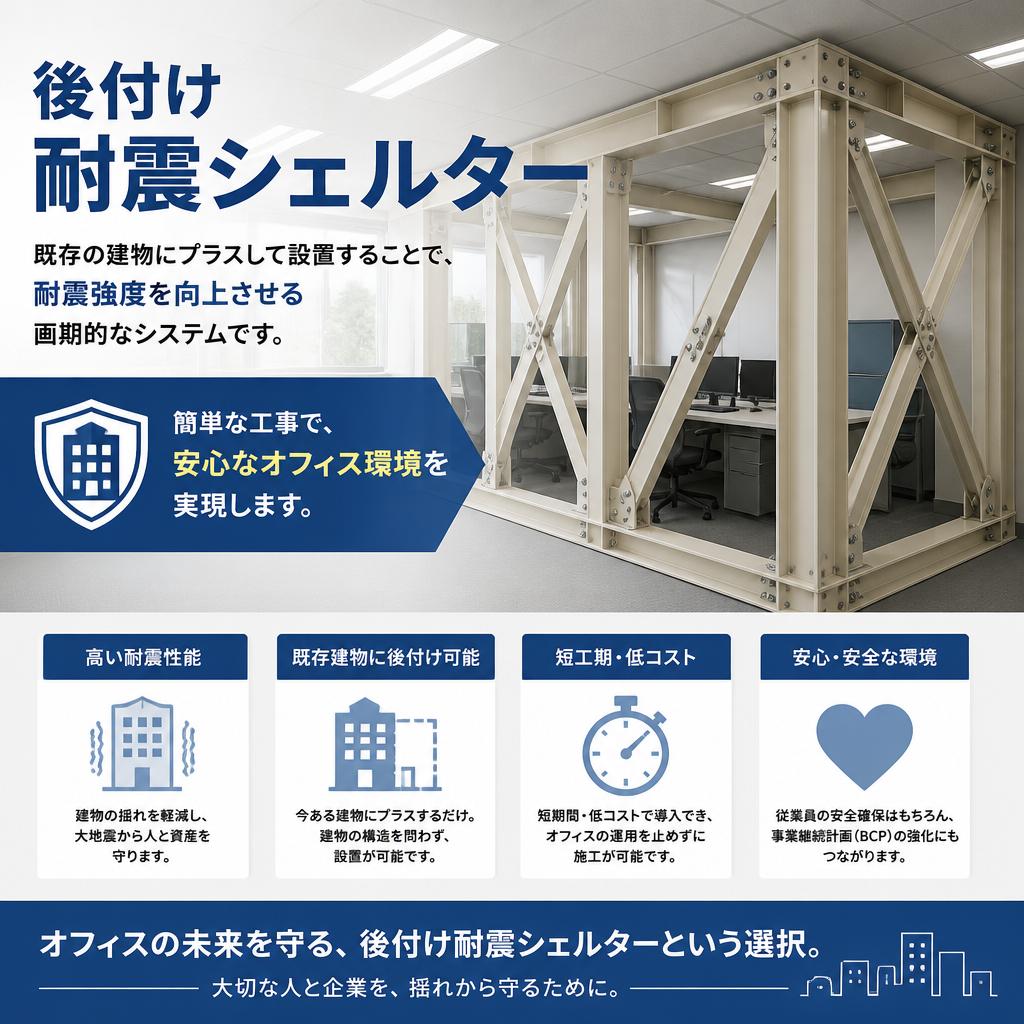 後付け耐震シェルターとは？
