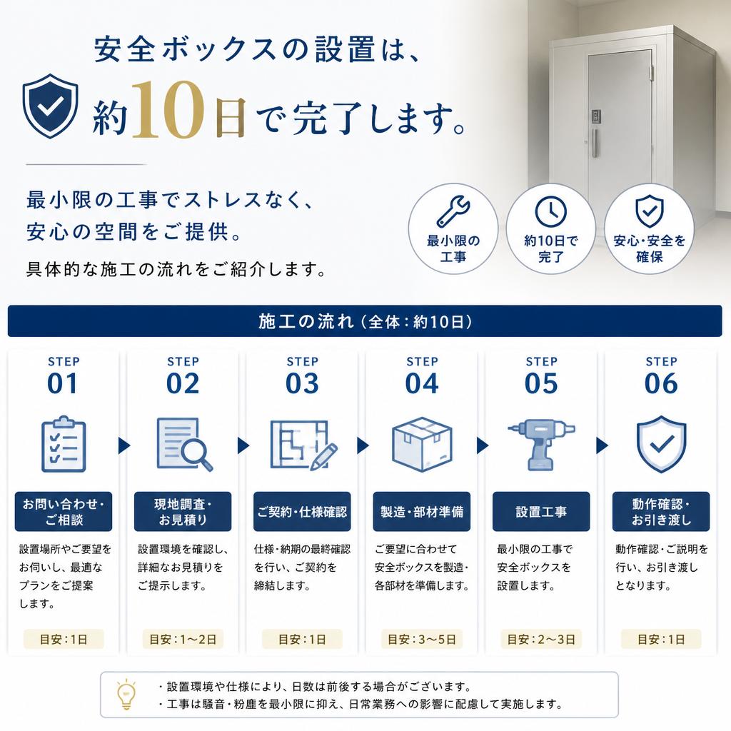 施工の流れと期間