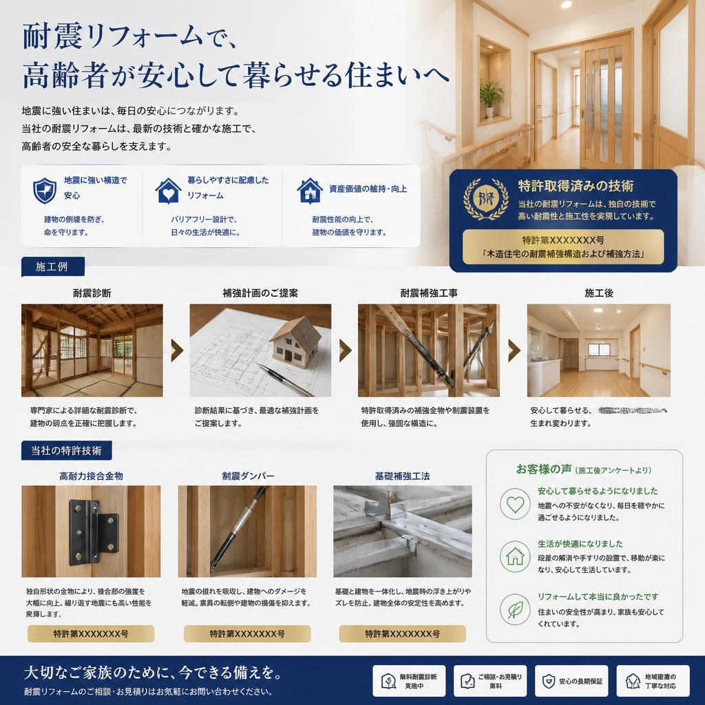 ミホ工業の耐震リフォーム