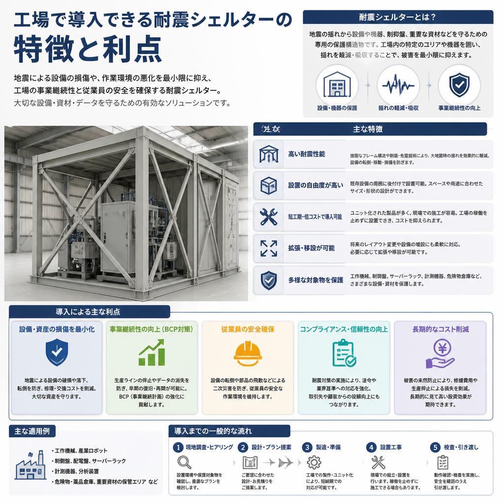 2. 工場用耐震シェルターとは？