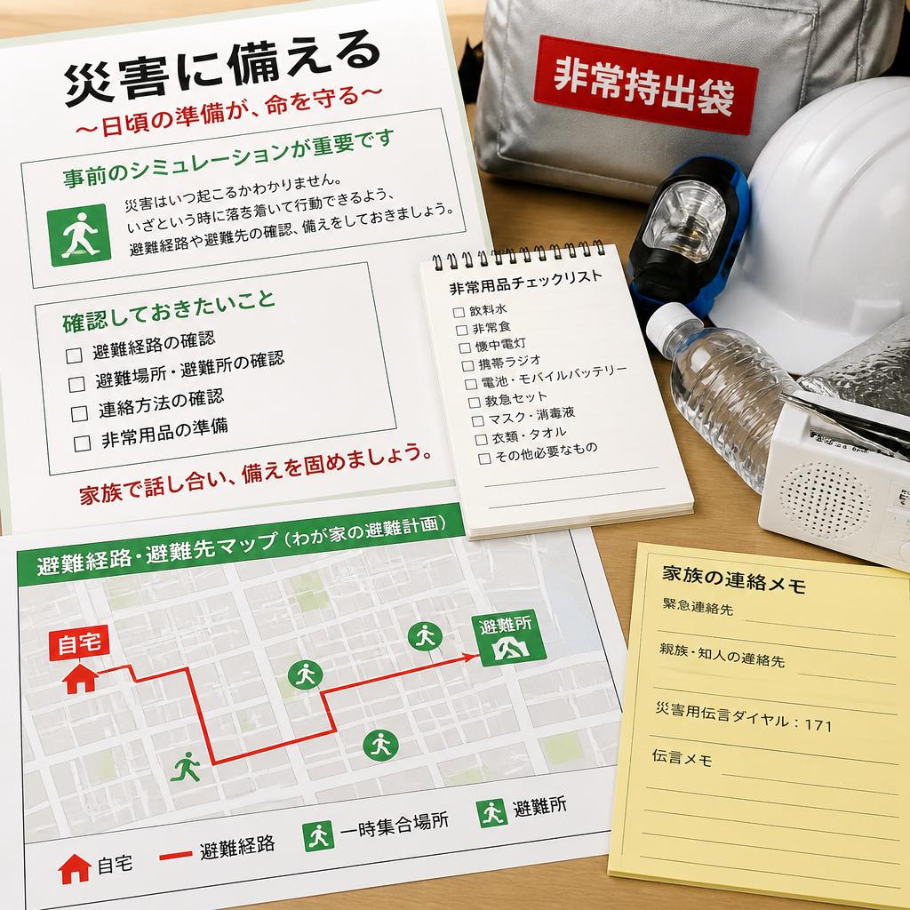災害時の避難行動を見直す
