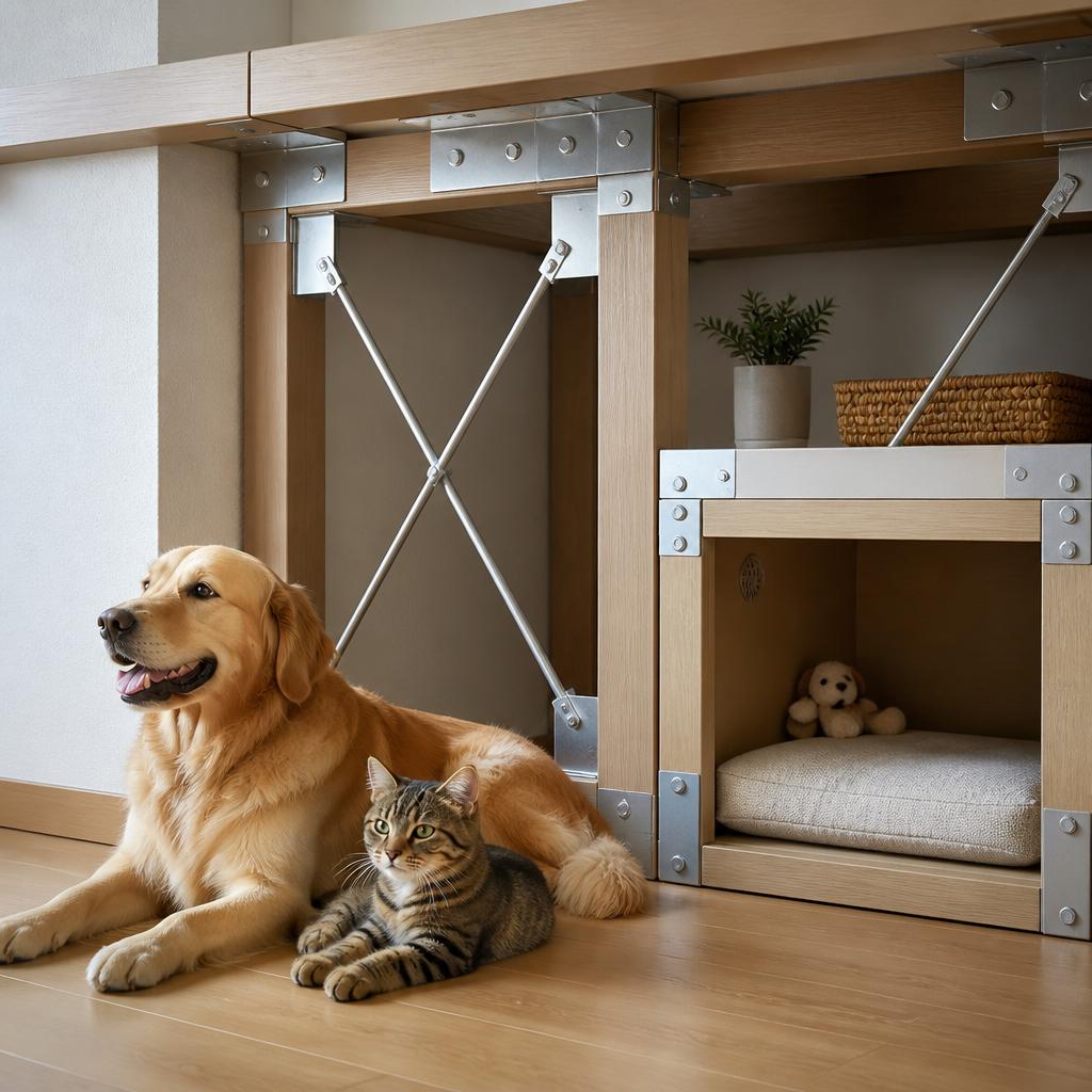 愛猫・愛犬も一緒に守る！確かな耐震補強とシェルターのご提案　ミホ工業　ペット用耐震シェルター